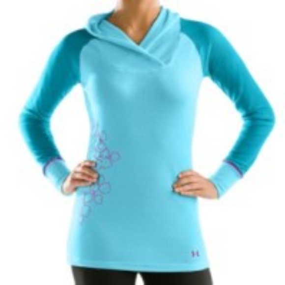 Under Armour Tops - Under Armour Waffle Hoodie women’s Top RARE